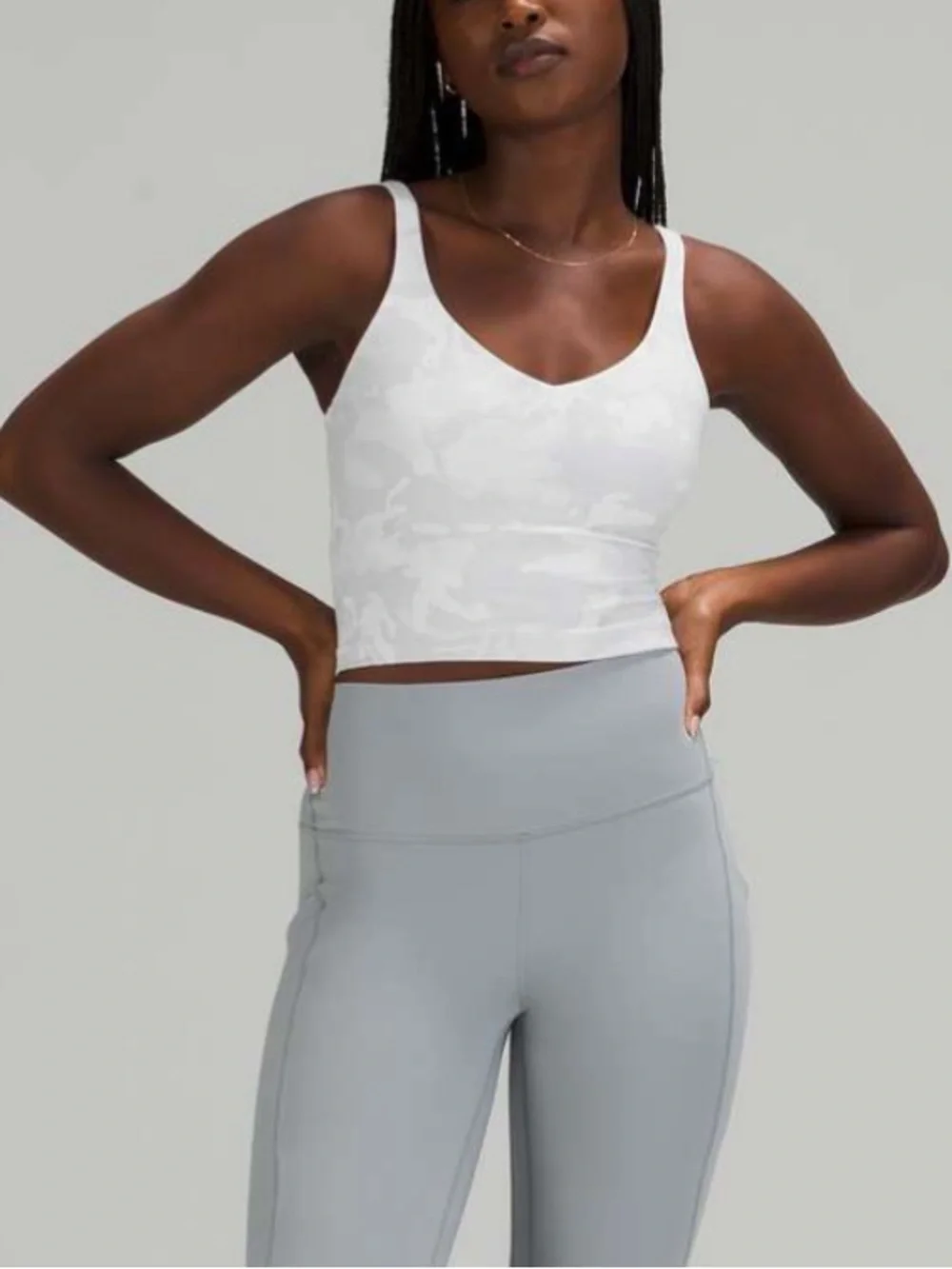 $58 Lululemon Align Tank Incognito Camo Alpine White Multi